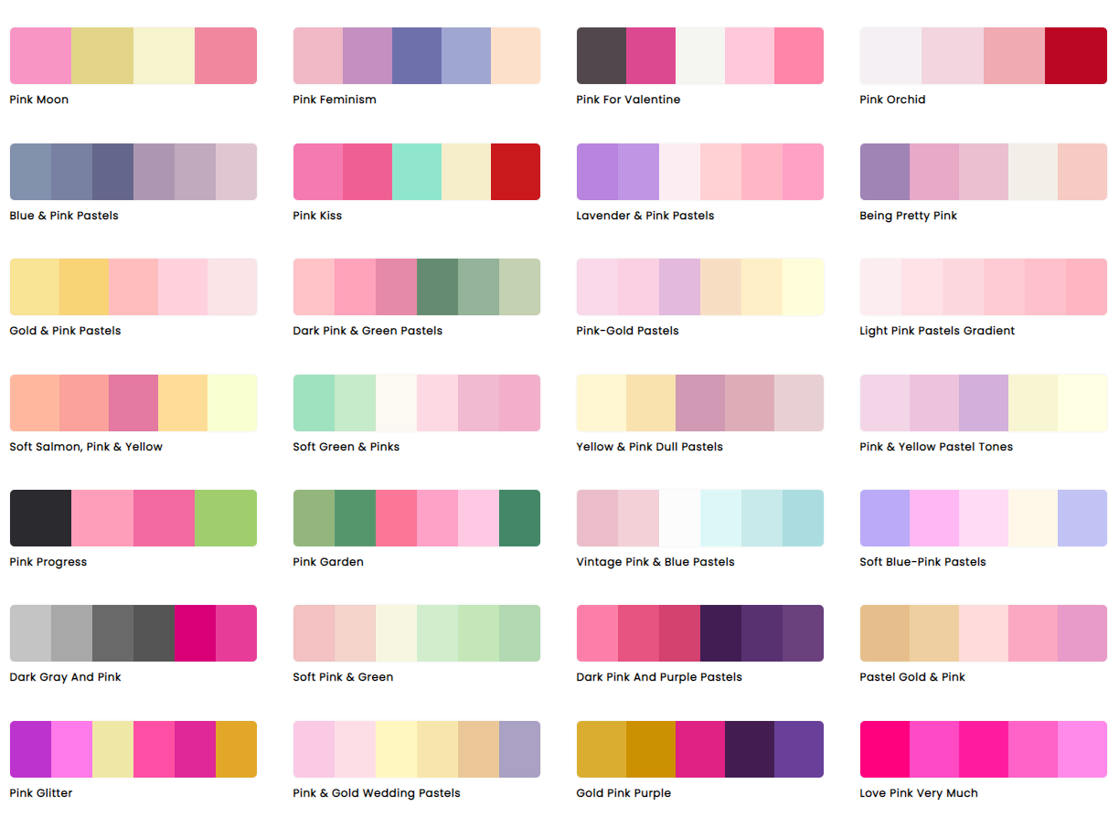 Pink And Gray Color Scheme » Gray » SchemeColor.com  Color palette pink,  Blue color schemes, Color schemes