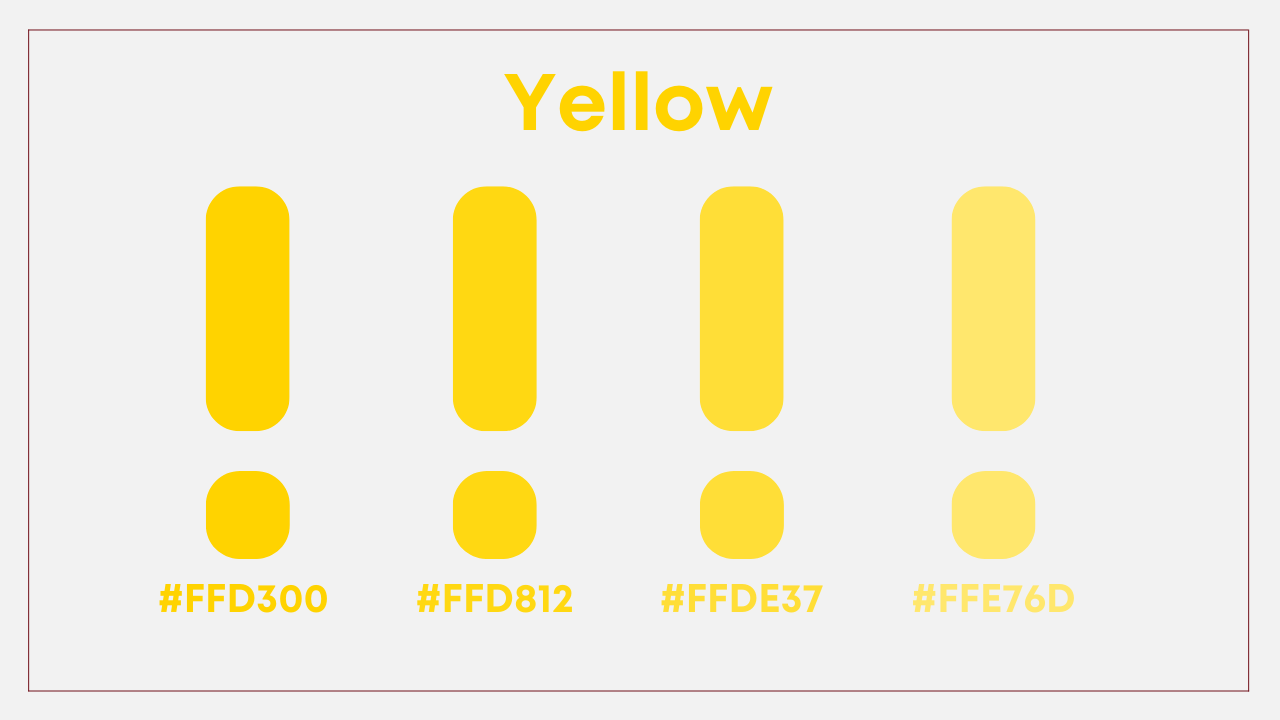 yellow color in design