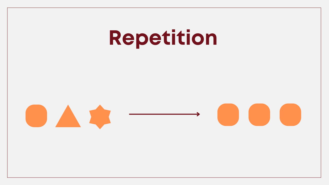 Repetition course design principle