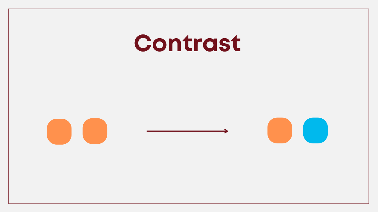 contrast in eLearning design