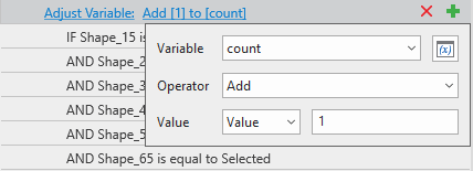 add Adjust Variable action