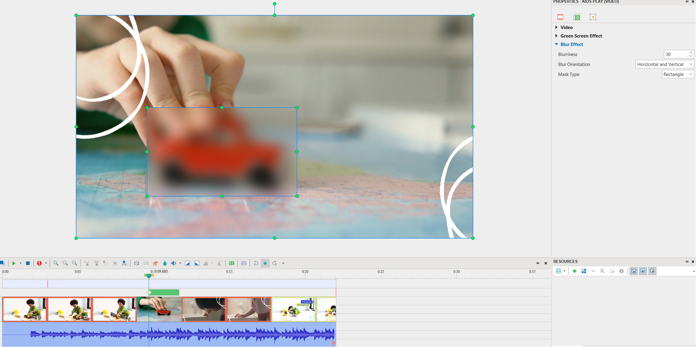 blur - video editing tip forbeginners