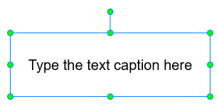 Insert a text caption object