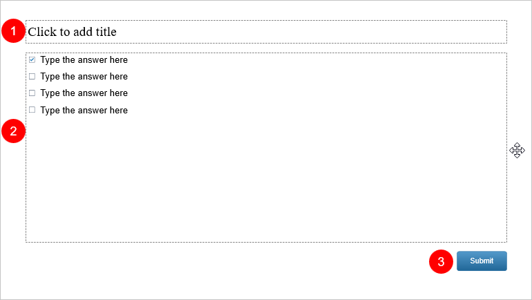 Multiple response question slide