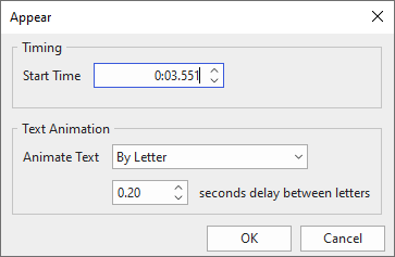 Add text typing animation