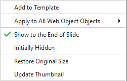 customize web objects
