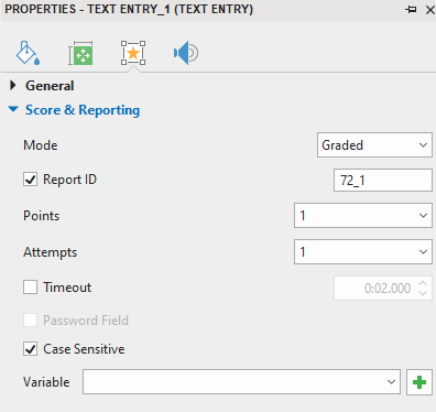 Set score and reporting for essay question 