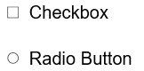 Default checkbox and radio button