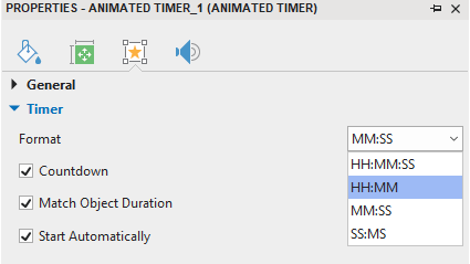 Edit Attributes of Animated Timers