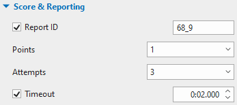 Set Score and Reporting