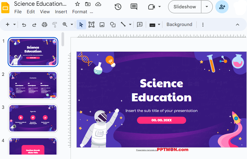 science education template