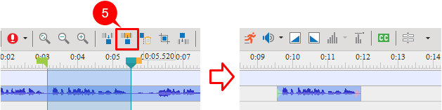 Editing tools for audio/video - Copy Range