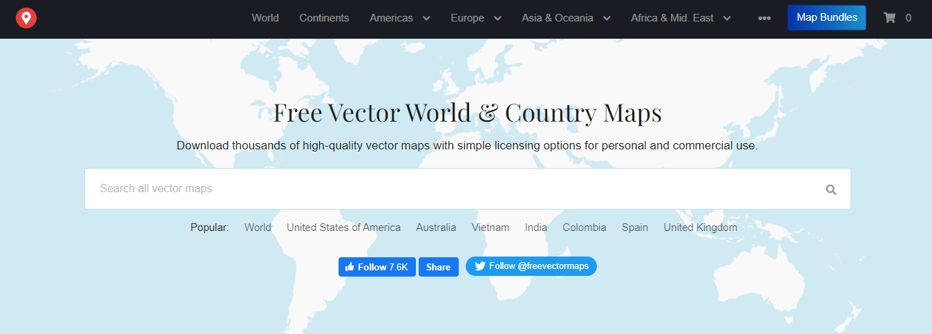 a Home of High-quality Vector World Maps