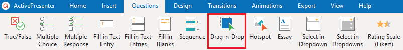 Create Drag-n-Drop questions