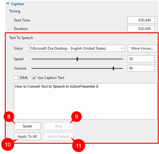 convert cc to speech