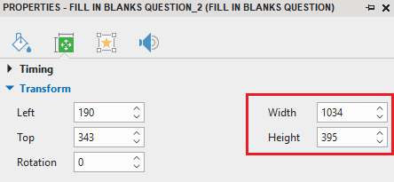 Resize the question title and the answer area
