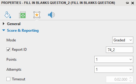 set score and reporting