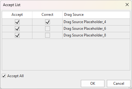 Set Correct Answers for Drag-n-Drop Questions