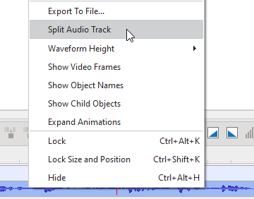 split audio track