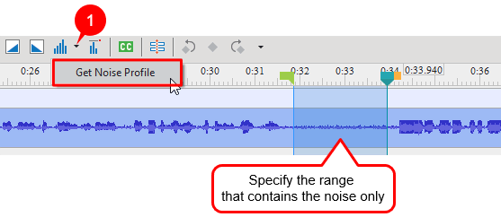Get noise profile to reduce background noise