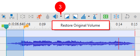 Restore original volume