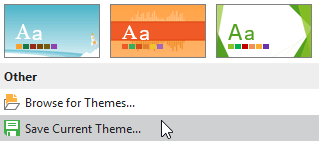 save current theme