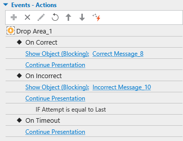 Add Events – Actions