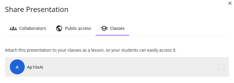 enroll students select Class uPresenter