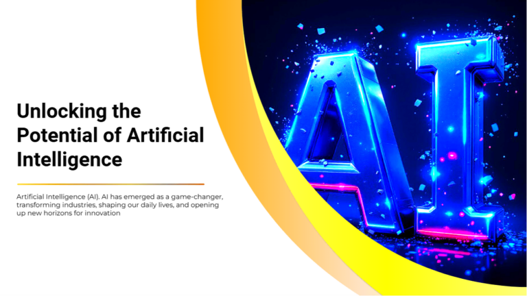 Unlocking the Potential of Artificial Intelligence course title slide