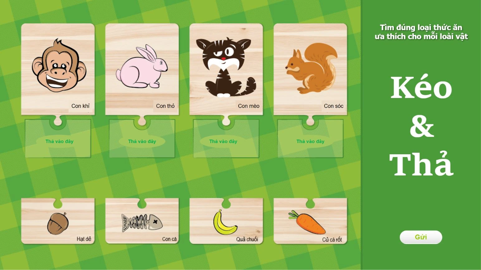 Tìm đồ ăn yêu thích