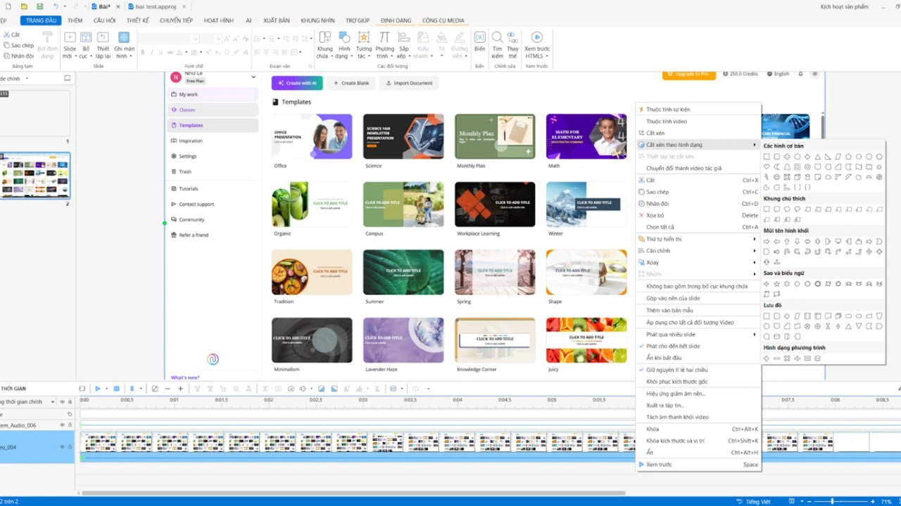 ActivePresenter cho phép chỉnh sửa trực tiếp sau khi ghi màn hình – không cần phần mềm thứ hai.