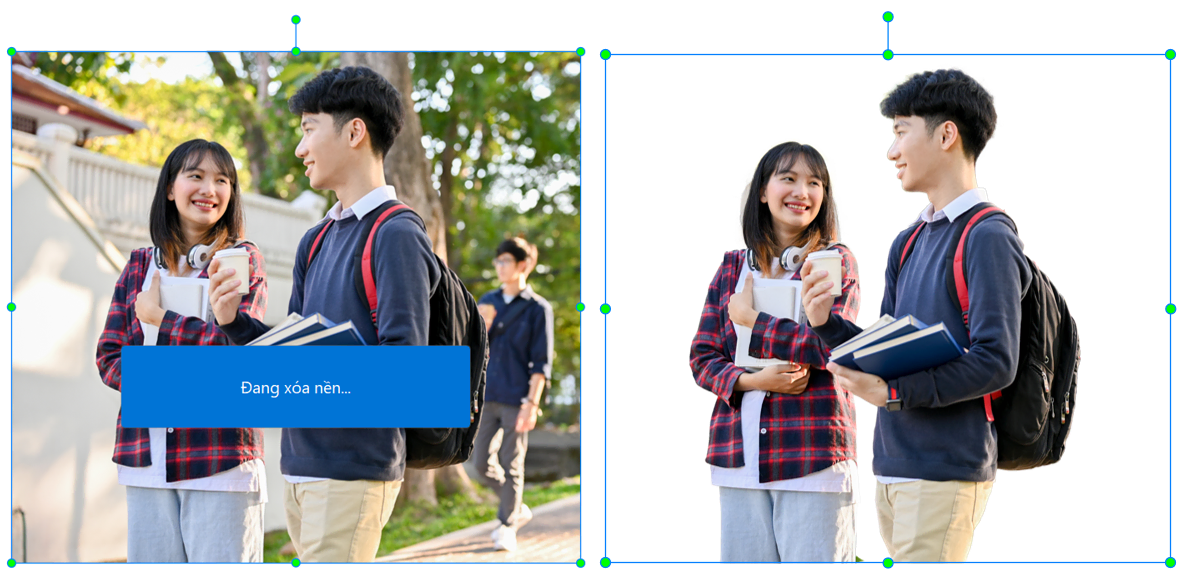 xóa nền ảnh bằng AI
