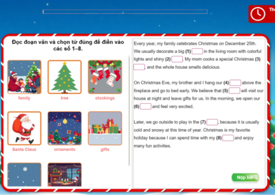 Hoàn thành đoạn văn