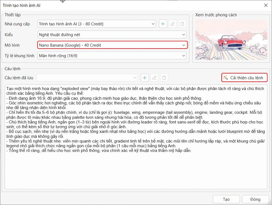 tạo ảnh AI ActivePresenter