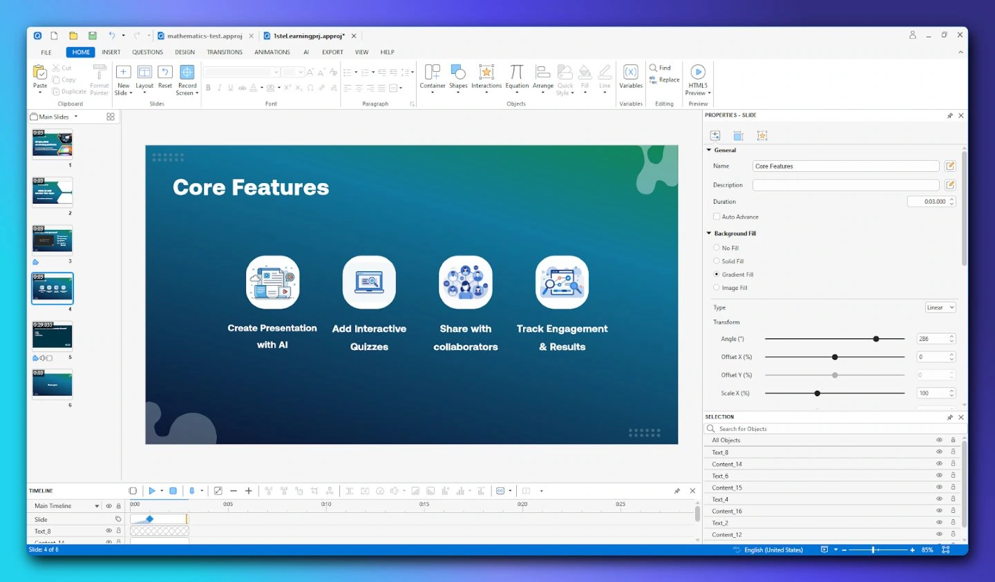 ActivePresenter interface