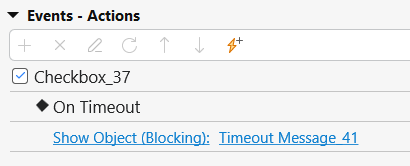 Add Events – Actions