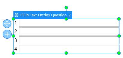 Add more text entries
