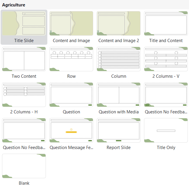 Agriculture slide master