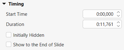 Change the Video’s Timing