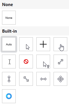 Change the image of the mouse cursor