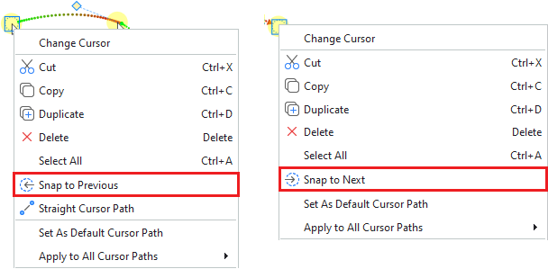 Continue Cursor Paths between Slides