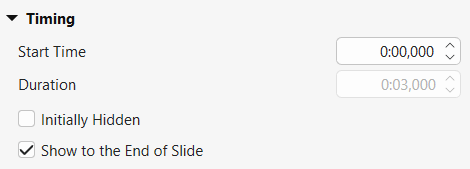 Customize gesture effect time