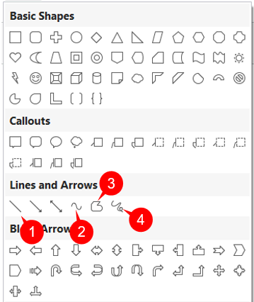 Draw freeform shapes