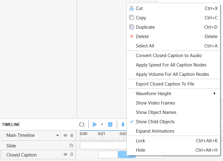 Export Closed Captions to File