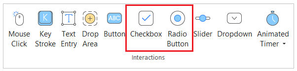 Insert Checkboxes/Radio Buttons
