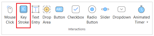 Insert Key Stroke Objects