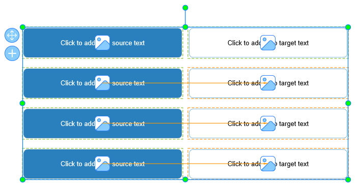Insert more drag sources and drop targets