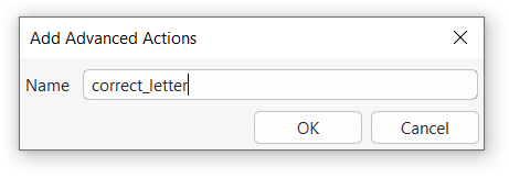 Name an advanced action