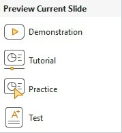 Preview current slide