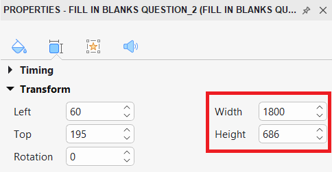 Resize the question title and the answer area